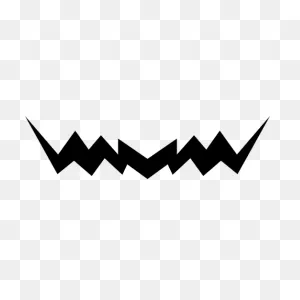 Zigzag Moustache - Free Gestures Icons