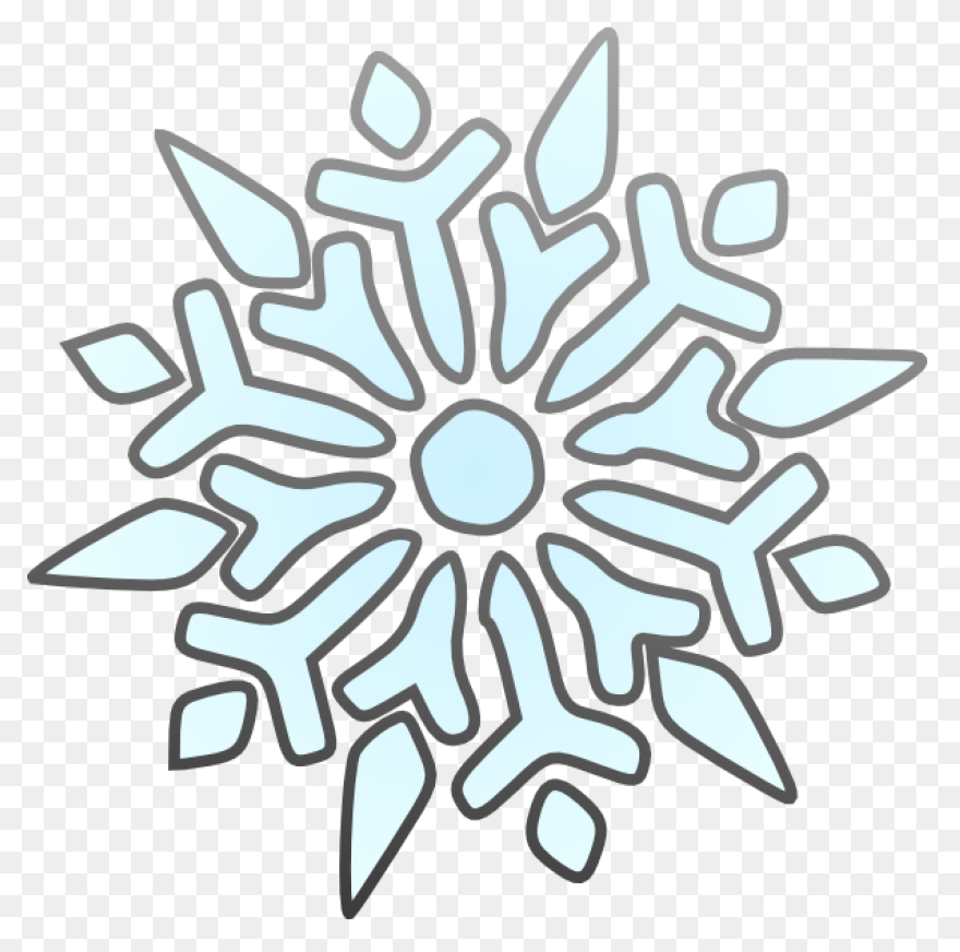 Snow Flakes Clip Art - Png Download
