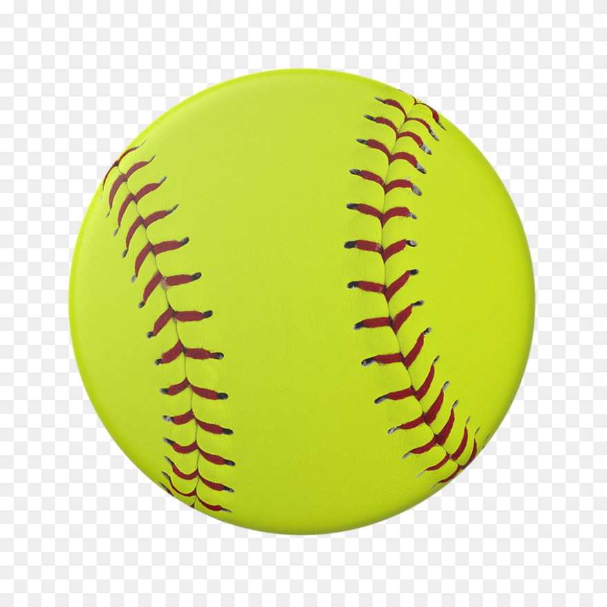 Black And White Softball Clipart - 