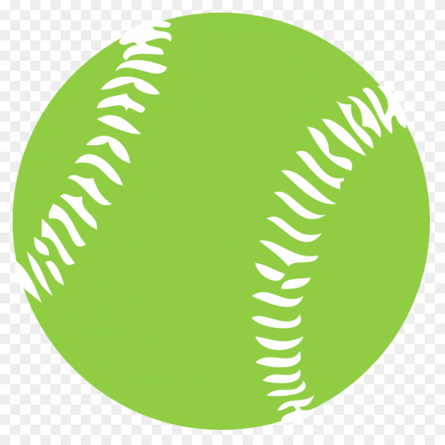 Black And White Softball Clipart - 