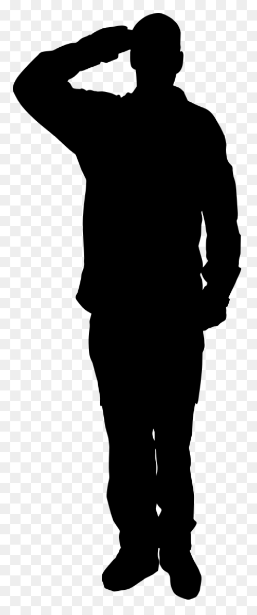 Soldier Silhouette Clipart - Soldie