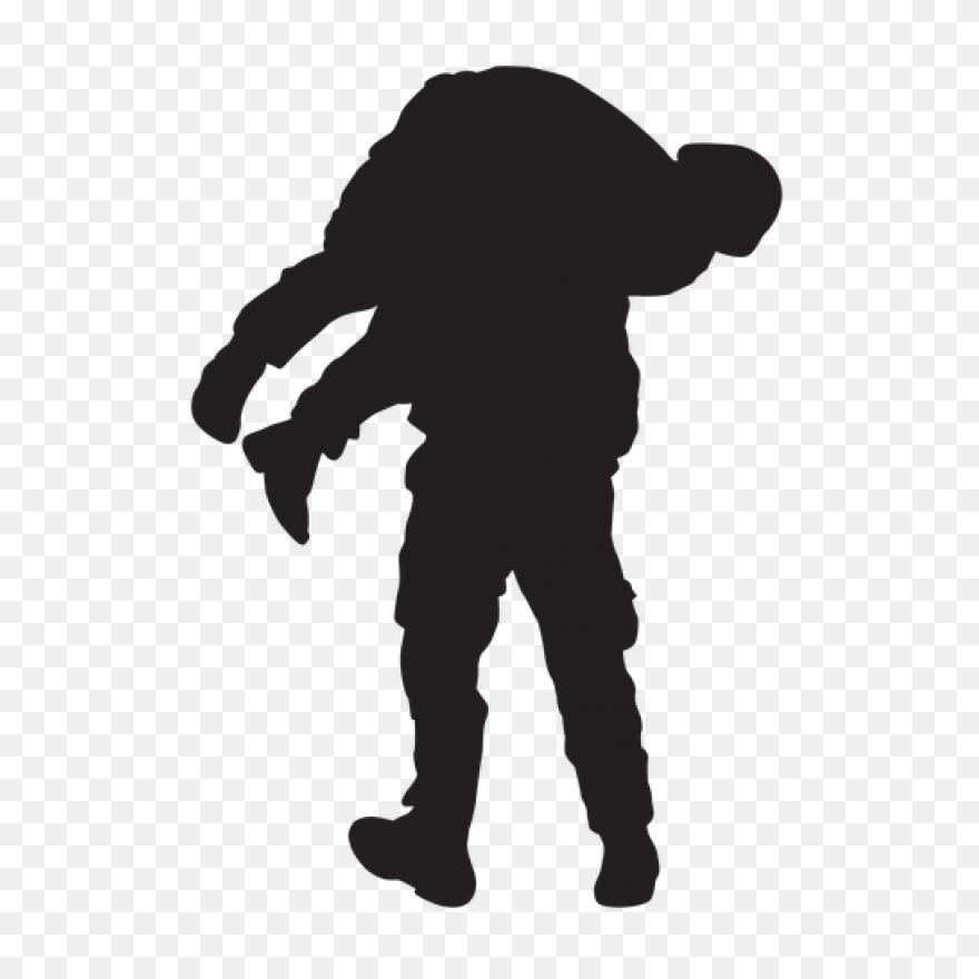 Soldier Silhouette Clipart - Soldie