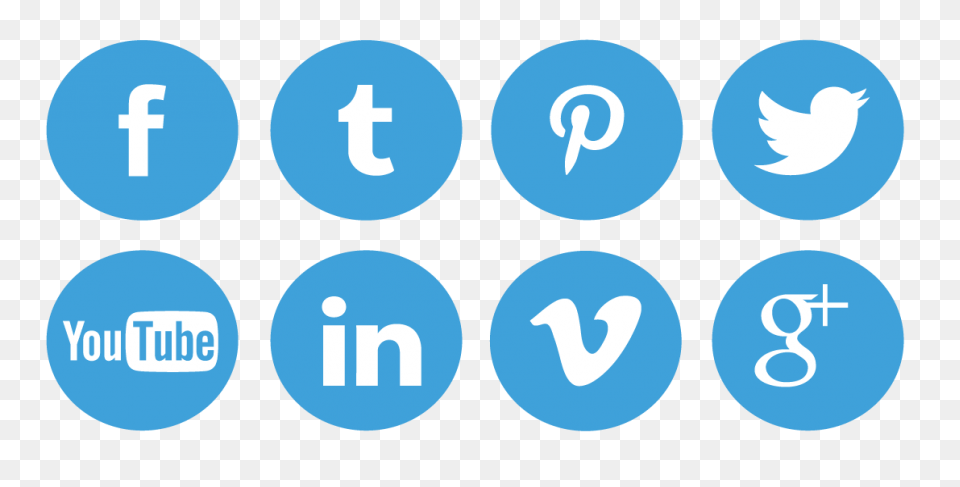 19 Clear Social Icon Images - Social Media Icons Transparent