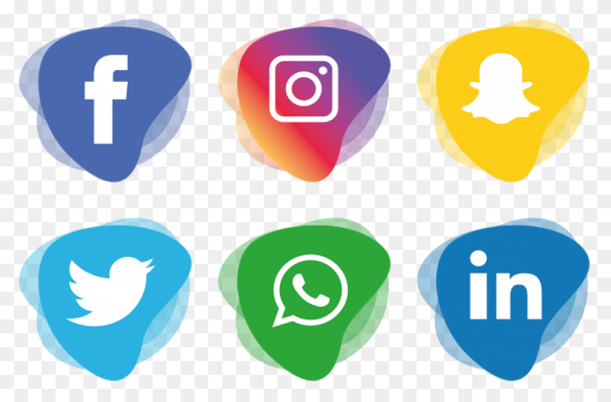 Social Media Icons Set Logo, Social