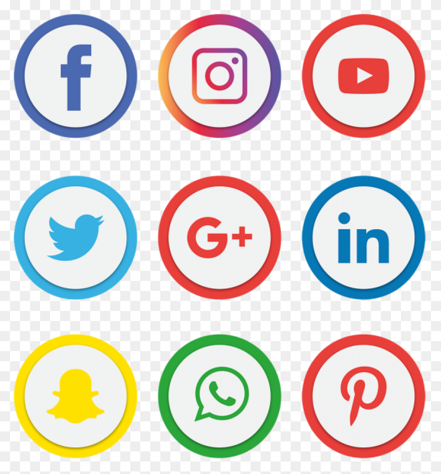 Social, Media, Icon, Set, Logo, Net