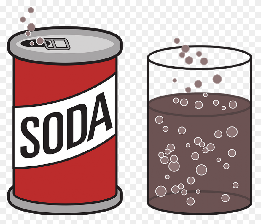 Soda Line Drinkware Food Clipart - 