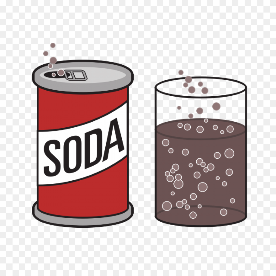 Soda Line Drinkware Food Clipart - 
