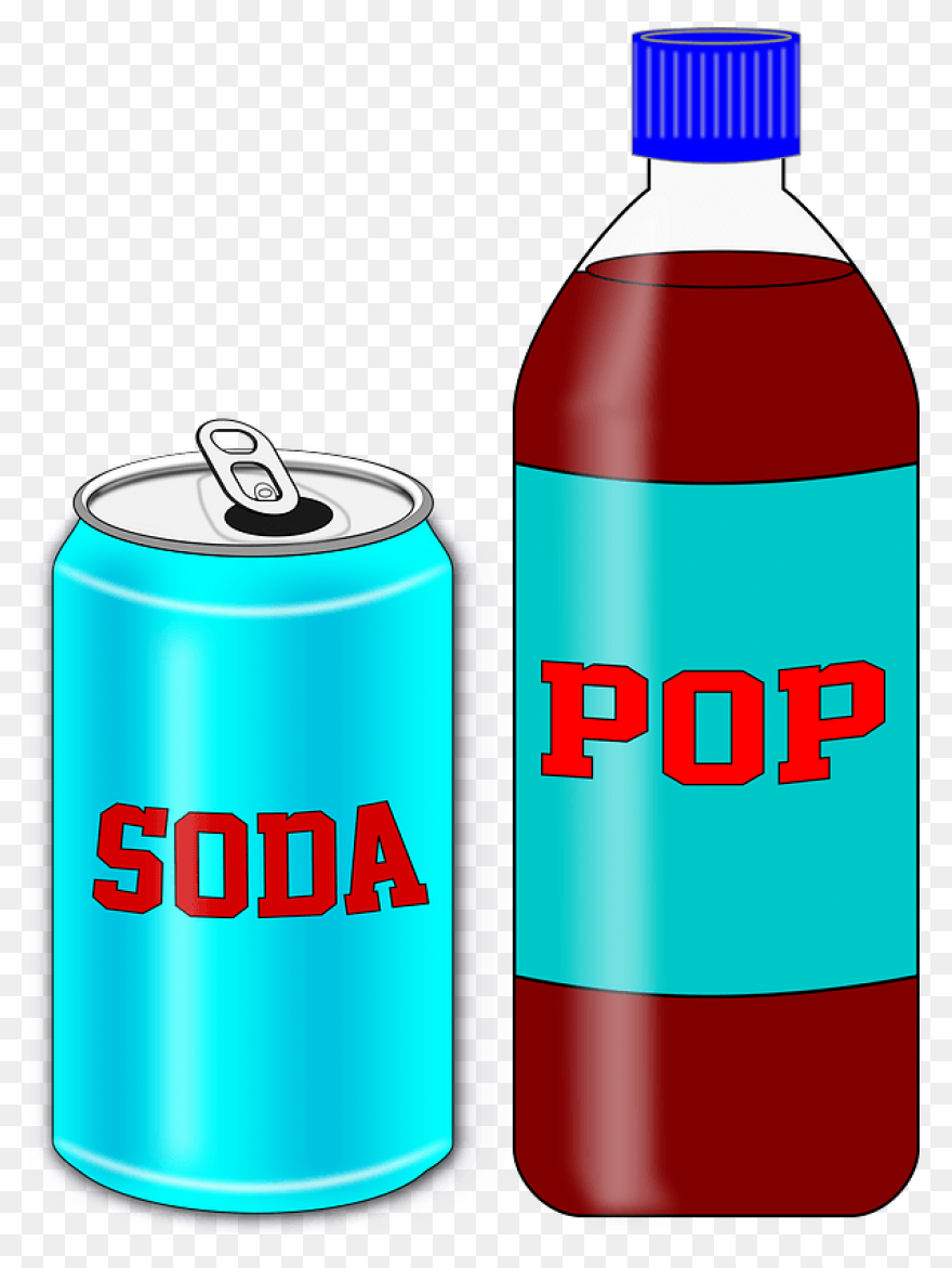 Soda Line Drinkware Food Clipart - 