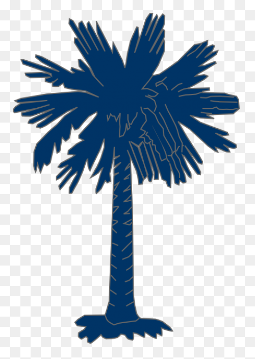 South Carolina Outline Rubber Stamp