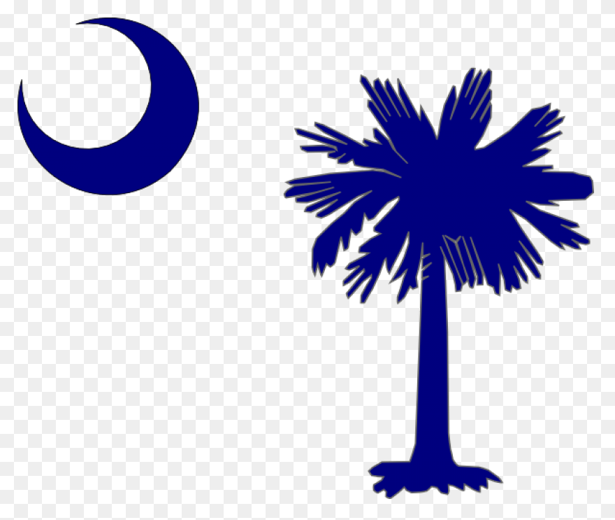 South Carolina Outline Rubber Stamp