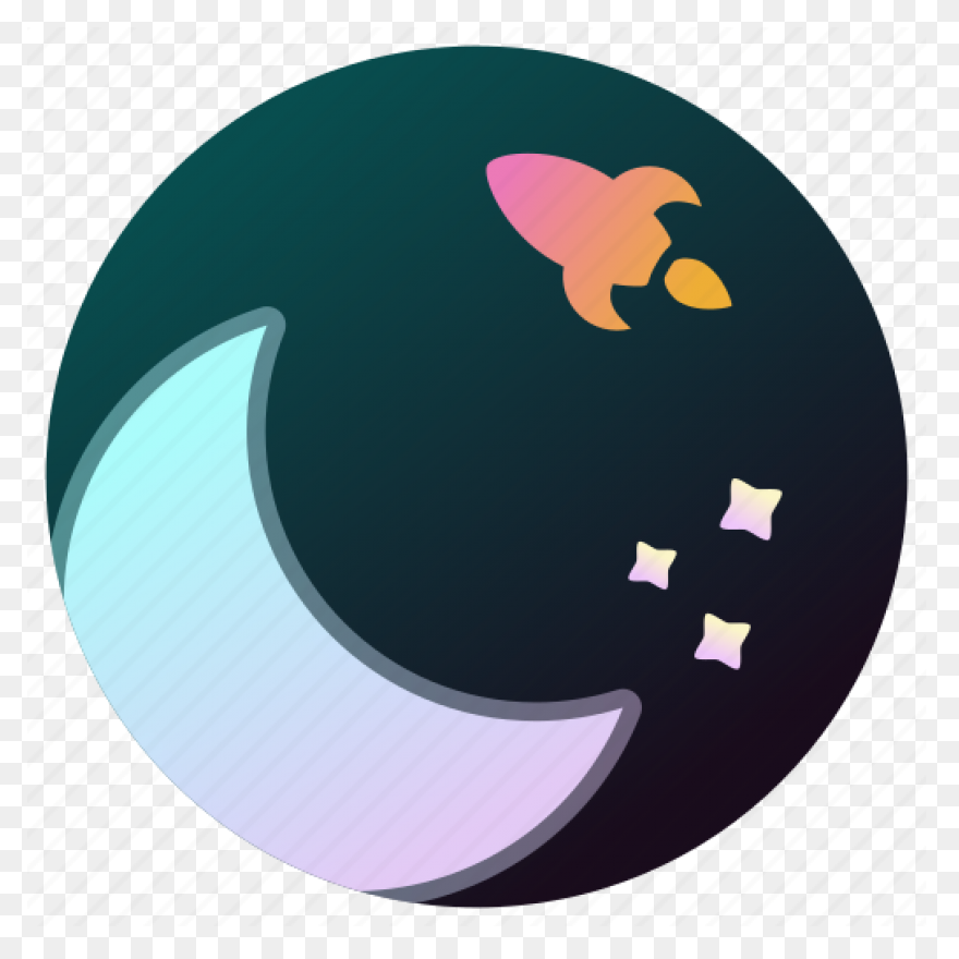 Crescent Moon And Stars Clip Art - 