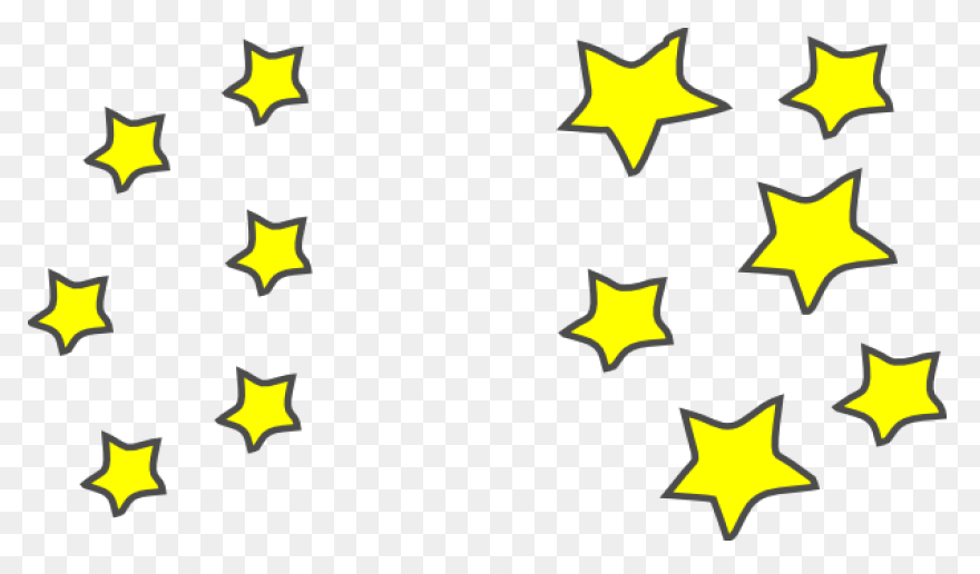 Crescent Moon And Stars Clip Art - 