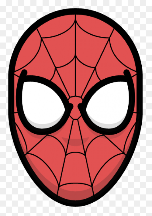 Spider Face Webbing Hero Comic - Spiderman Mask