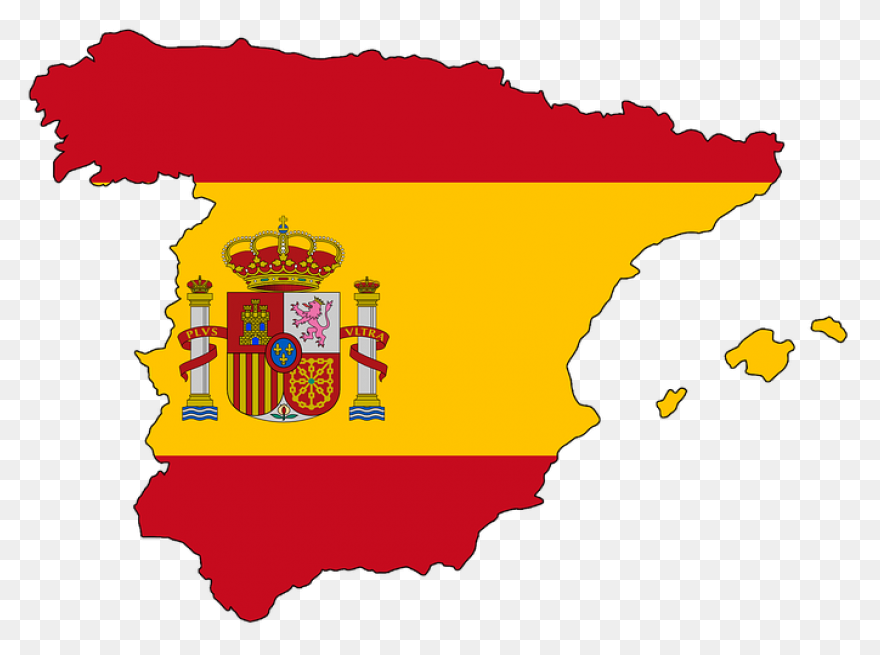 Spain Map Flag - Free Image On Clip