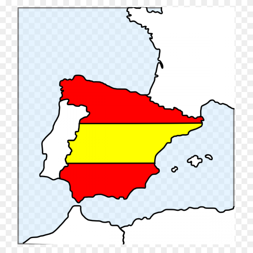 Spain Map Flag - Free Image On Clip