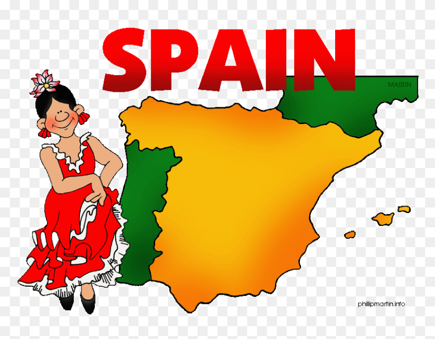Spain Map Flag - Free Image On Clip