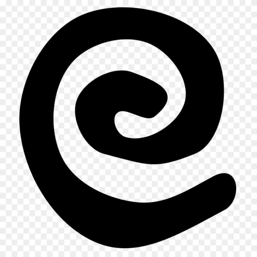 Black Spiral Vector Image | - Spiral