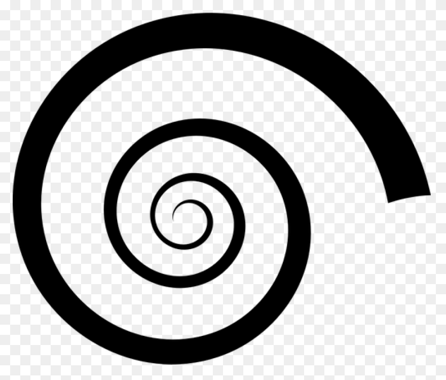 Spiral Silhouette Vector Image | - Spiral