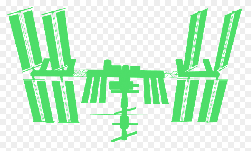 International Space Station (Iss) Silhouette - Space Station