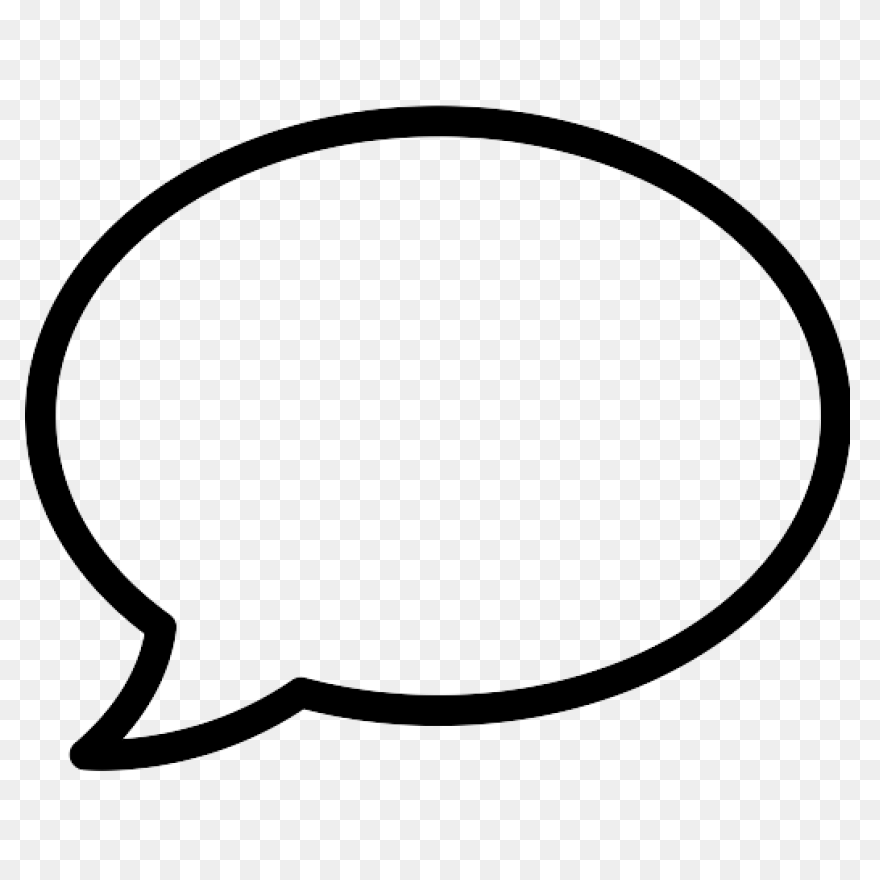 Speech Bubbles Conversation Black -