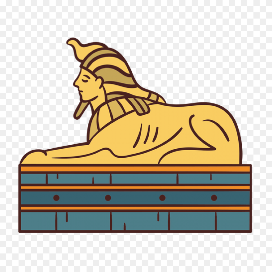 Egyptian Symbol Sphinx Hand Drawn - Sphinx