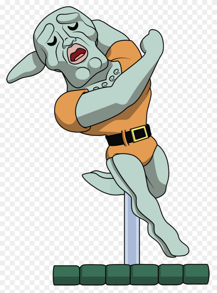 Falling Handsome Squidward - Squidward