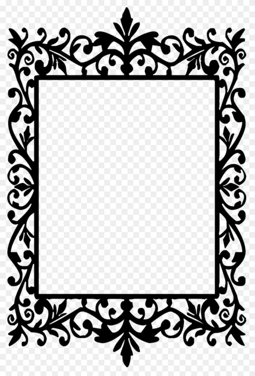 Free White Square Border Png, Downl