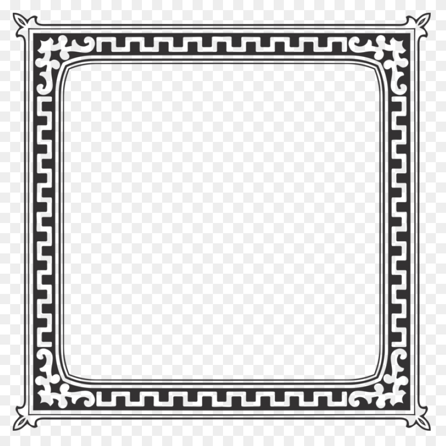 Gloss Transparent Black Frame Vecto
