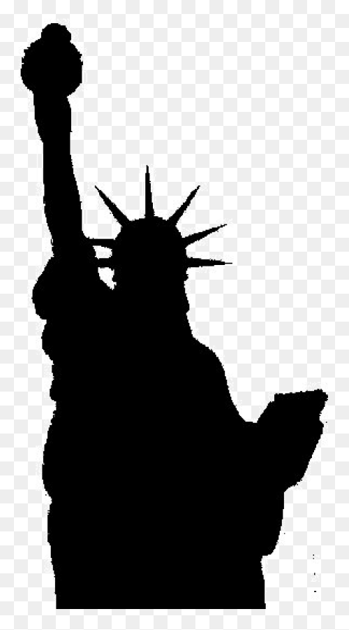 Statue Of Liberty Silhouette - Clip