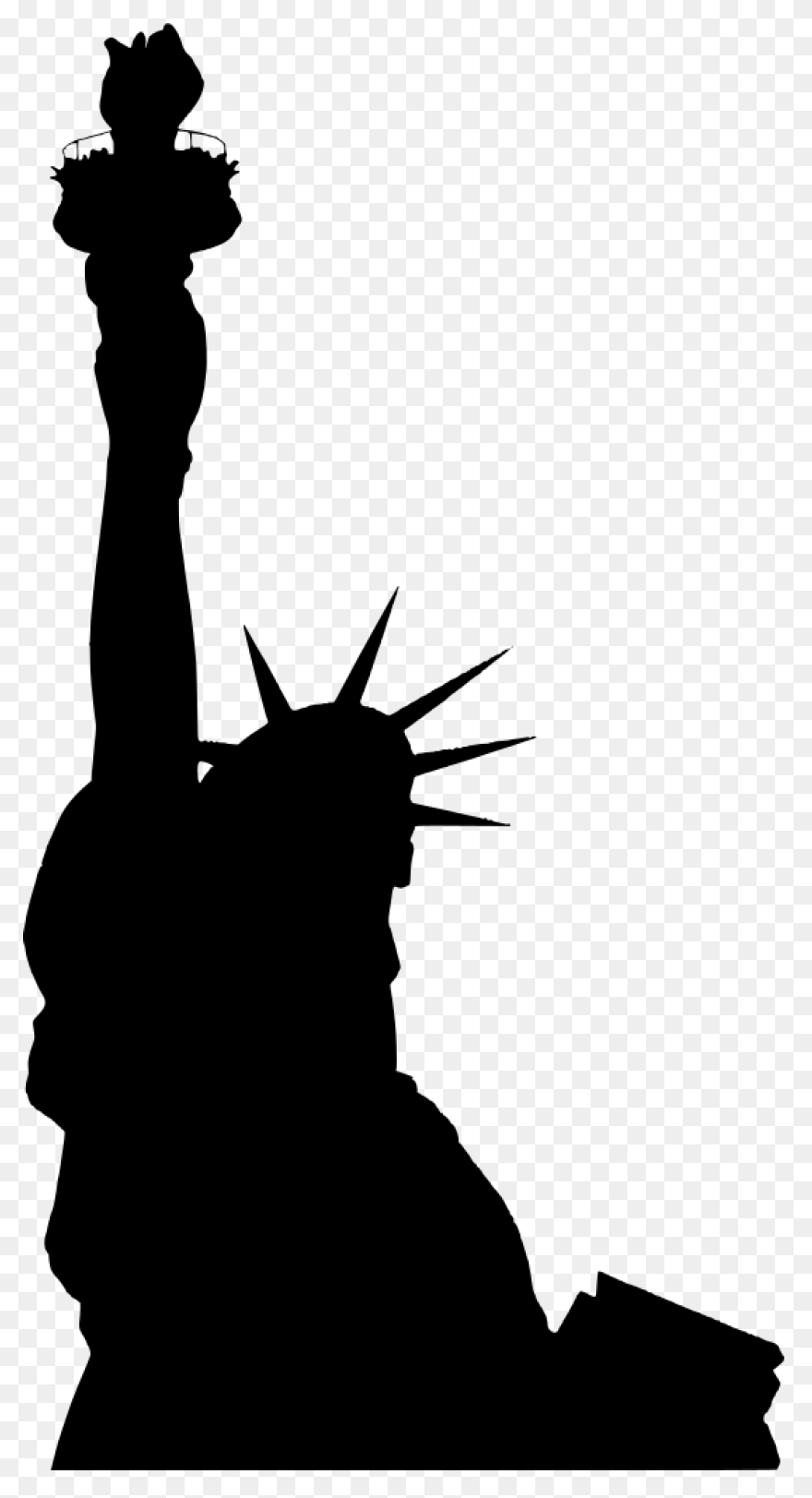 Statue Of Liberty Silhouette - Clip