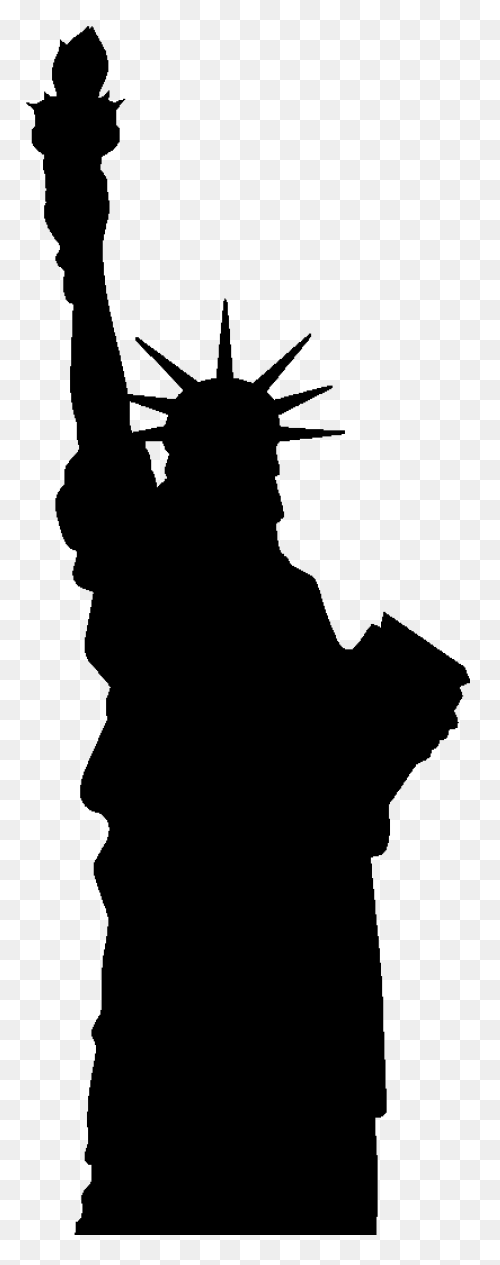 Statue Of Liberty Silhouette - Clip