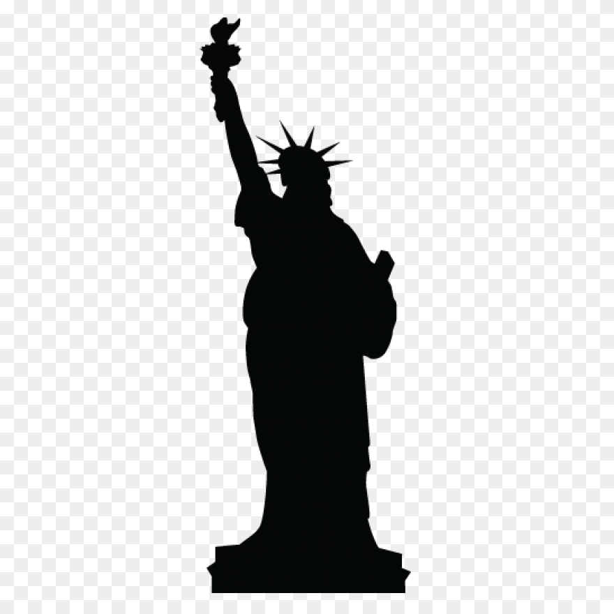 Statue Of Liberty Silhouette - Clip