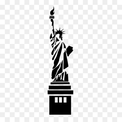 Statue Of Liberty Silhouette - Clip