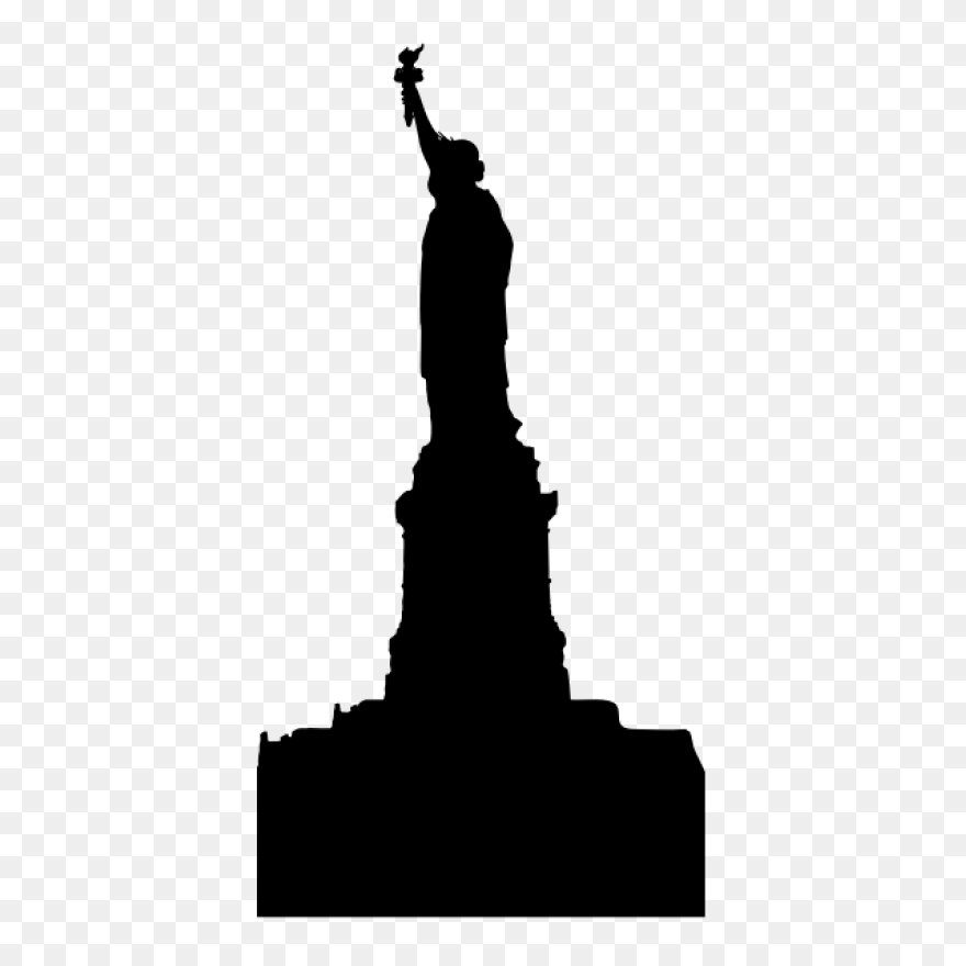 Statue Of Liberty Silhouette - Clip