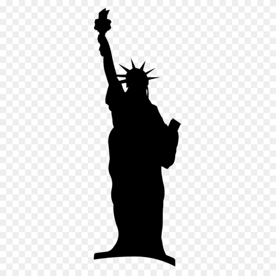 Statue Of Liberty Silhouette - Clip