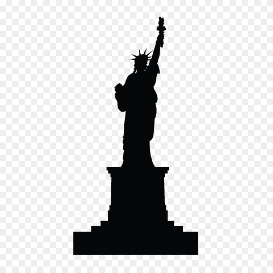 Statue Of Liberty Silhouette - Clip