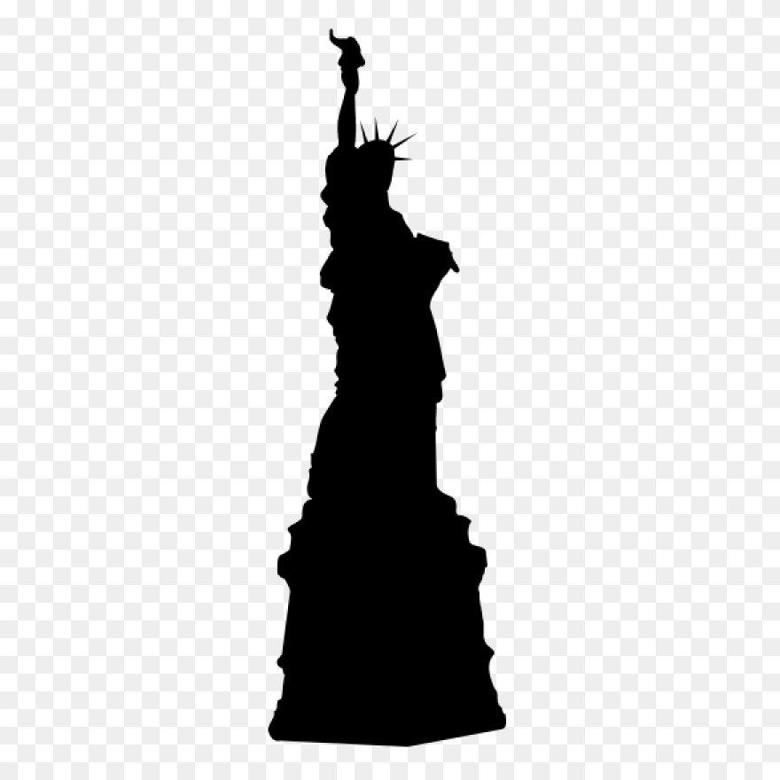 Statue Of Liberty Silhouette - Clip