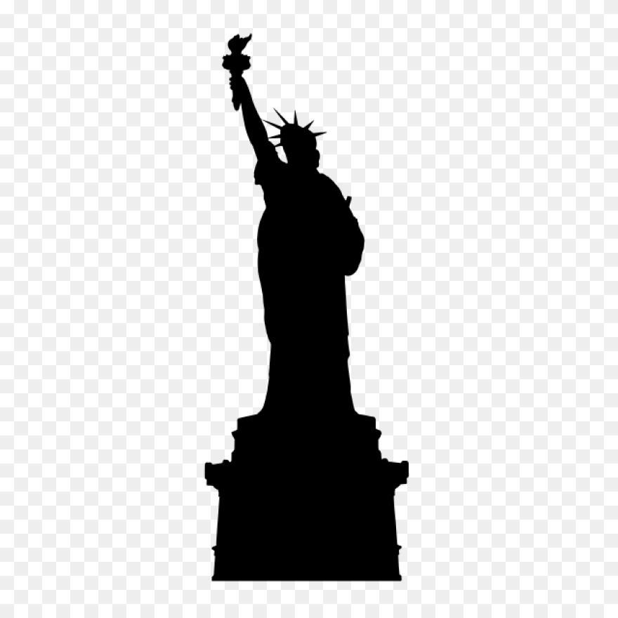 Statue Of Liberty Silhouette - Clip