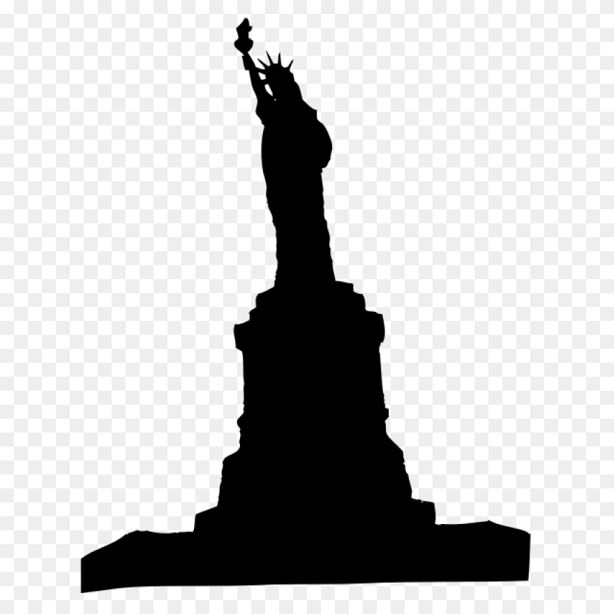 Statue Of Liberty Silhouette - Clip