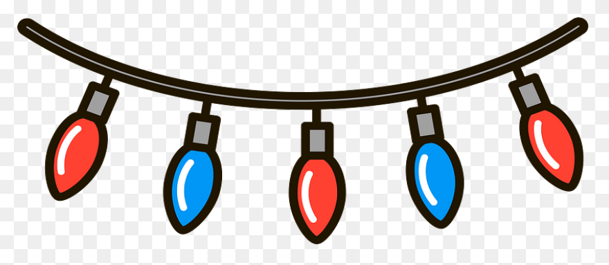 Christmas String Lights Clipart. Free - String Lights