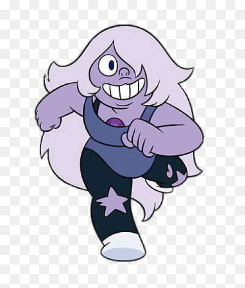 Amethyst Running Png Stickpng - Steven Universe Amethyst