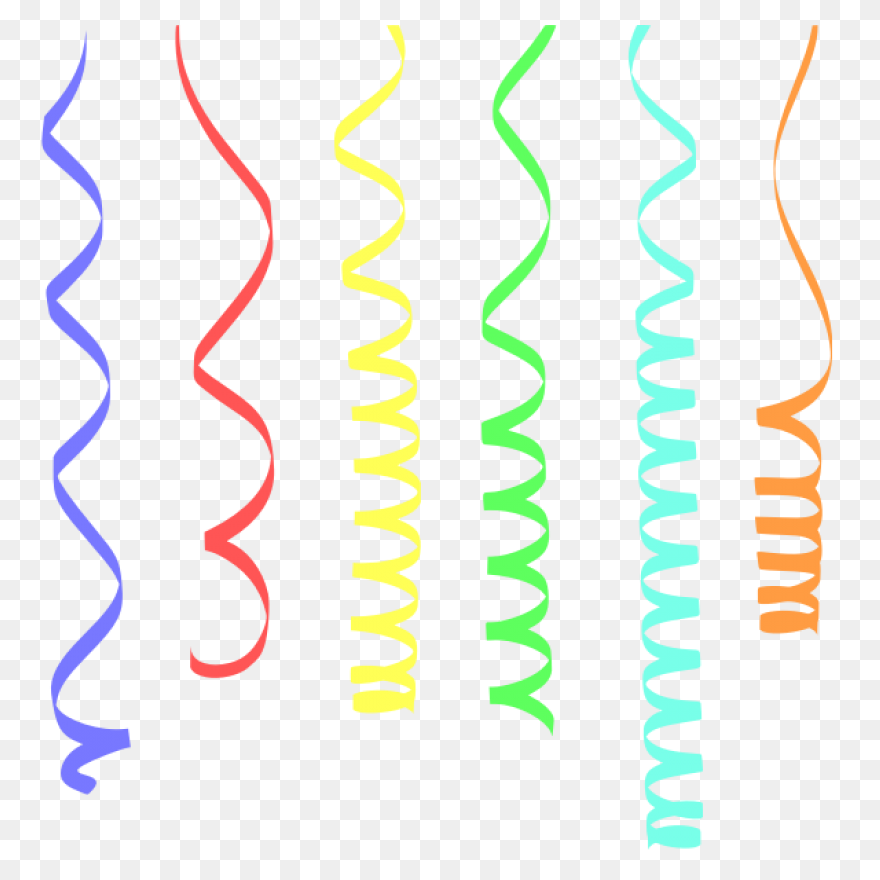 Free Transparent Streamers Cliparts