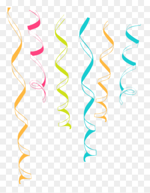 Free Transparent Streamers Cliparts