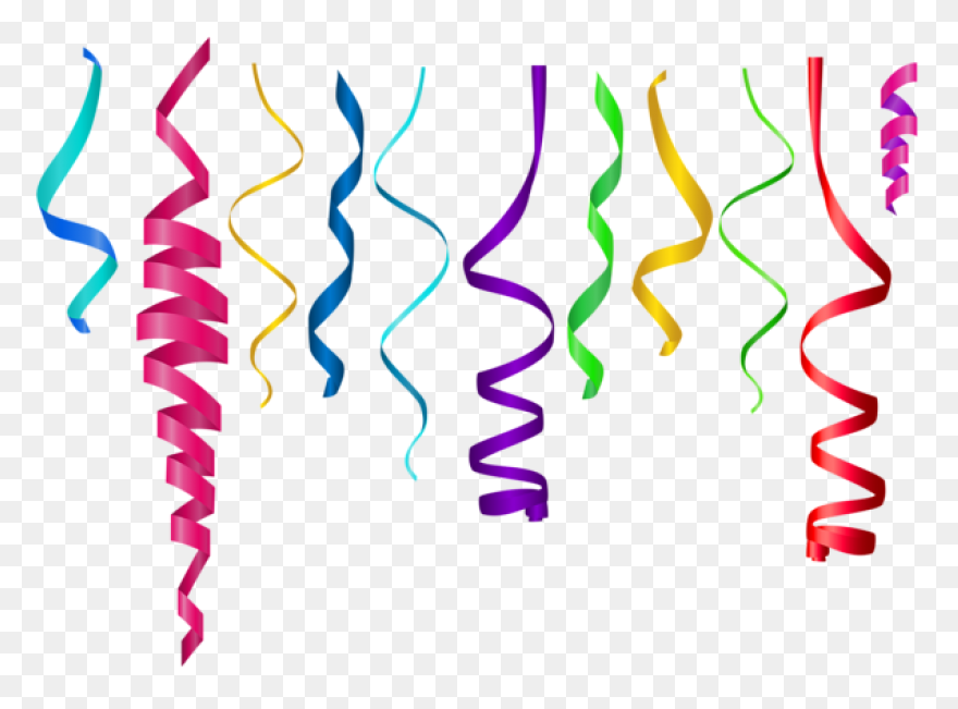 Free Transparent Streamers Cliparts