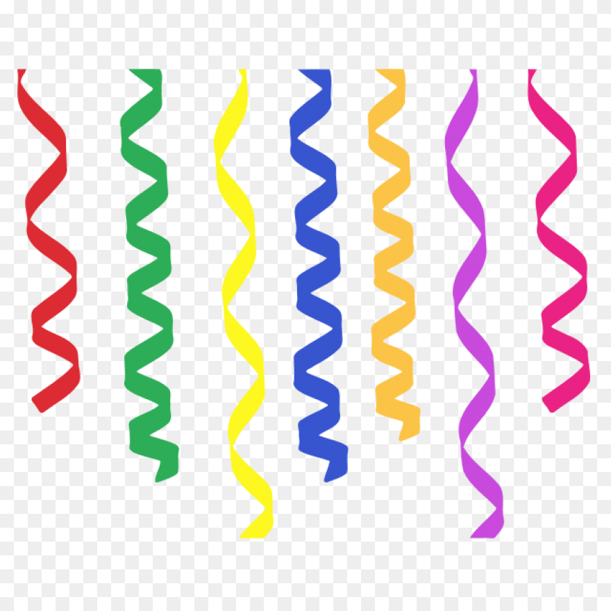 Free Transparent Streamers Cliparts