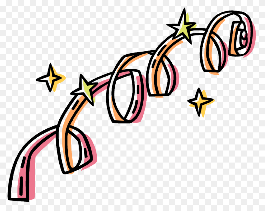 Free Transparent Streamers Cliparts