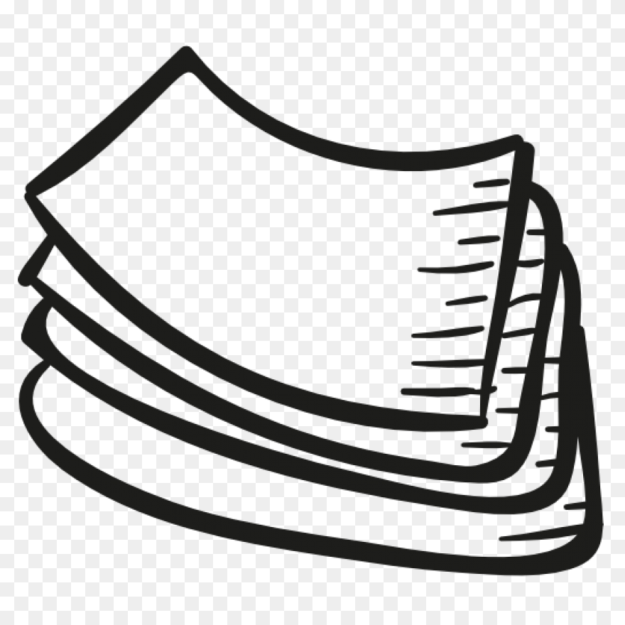 Free Icon | Stationery Stacked Pape