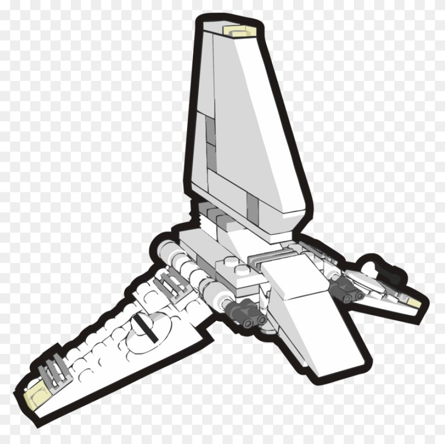Imperial Shuttle Drawing Computer Icons - Star Wars Ship
