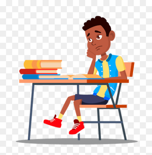 Student Clipart - Student Stress Pn
