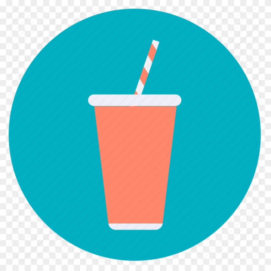 Cold Coffee Juice Cup Paper - Straw